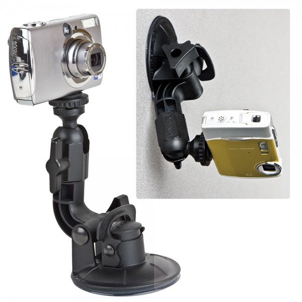 Ventouse Delkin Fat Gecko Micro Noir - Fixation Solide Pour Caméra Sur Surfaces Lisses